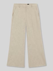 Korte fit broek met uitlopende pijp model 'TALIA-CROP' van BOSS Beige - 31