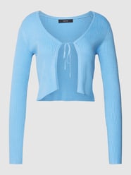 Kurtka z dzianiny z wiązaniem model ‘GLORY’ od Vero Moda Niebieski - 9