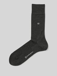 Socken mit Label-Print Modell 'Dublin' von Burlington Grau - 29