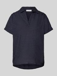 Regular Fit Bluse im Allover-Look mit V-Ausschnitt von Christian Berg Woman - 14