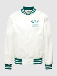 College-Jacke mit Label-Stitchings Modell 'Satin College Jacket' von Marc O'Polo Denim Weiß - 2