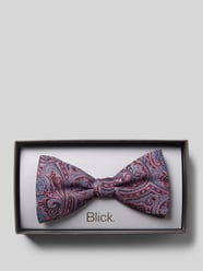 Fliege aus Seide im Allover-Look Modell 'Jeremy' von Blick Bordeaux - 7