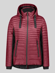 Slim fit gewatteerd jack met tweewegritssluiting van Gil Bret Bordeaux - 3