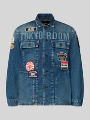 Regular fit jeansjack van katoenmix van Replay - 1