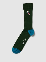 Sokken met motiefstitching, model 'UFO' van Happy Socks Groen - 17