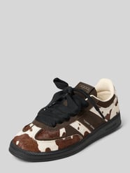 Niskie sneakersy z prawdziwej skóry cielęcej model 'THE GREENWICH EDGE CALF HAIR' od Tommy Jeans - 4
