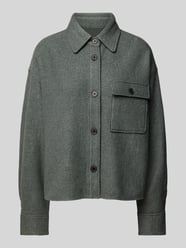 Relaxed Fit Overshirt aus gekochter Wollqualität mit wasserabweisender Funktion von Marc O'Polo - 34