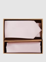 Krawatte (6 cm) und Einstecktuch im Set von Prince Bowtie Rosa - 1