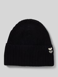 Beanie aus reiner Baumwolle von Marc O'Polo Schwarz - 39