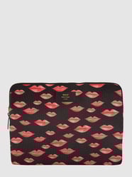 Tablettas met all-over motief, model 'Hearts' - waterafstotend van WOUF Zwart - 17
