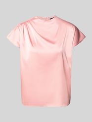 Blouseshirt van satijn met ritssluiting aan de achterkant van zero Fuchsia - 14