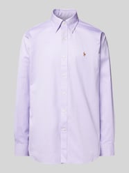 Custom Fit Business-Hemd mit Button-Down-Kragen von Polo Ralph Lauren Lila - 31