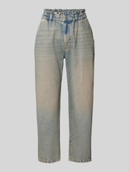 Straight Leg Jeans mit elastischem Bund von Jake*s Casual Blau - 25