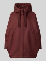 Relaxed Fit Mantel mit Kapuze Modell 'PURE' von g-lab Bordeaux - 34