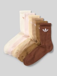Socken mit Label-Print im 6er-Pack von adidas Originals Beige - 11