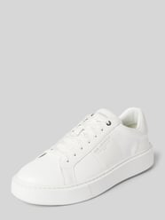 Leren sneakers met labelprint, model 'MAXI' van Karl Lagerfeld - 27