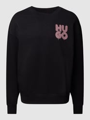 Sweatshirt mit Label-Print Modell 'Daraz' von HUGO Schwarz - 40