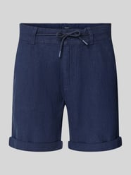 Leinenshorts mit Bindegürtel und Gesäßtaschen von MCNEAL - 10