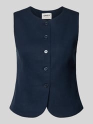 Kamizelka w kroju regular fit z mieszanki wiskozy i lnu model 'GOA' od ONLY - 13