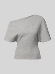 T-shirt o kroju regular fit w asymetrycznym kroju od Gina Tricot - 3