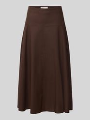 Midirok van linnenmix model 'Basque' van Stefanel - 12