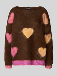 Oversized Strickpullover mit U-Boot-Ausschnitt von miss goodlife - 46