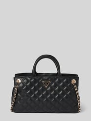 Satchel bag met labeldetail, model 'GIULLY' van Guess - 13