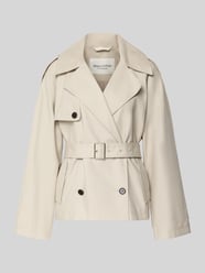 Regular fit Trenchcoat van Mix van katoen en lyocell van Marc O'Polo Beige - 16