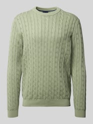 Sweter z dzianiny z prążkowanymi wykończeniami od Christian Berg Men - 39