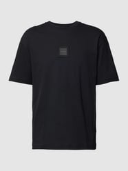 T-shirt met labelpatch, model 'Talboa Lotus' van BOSS Green Zwart - 43