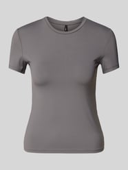 T-Shirt mit Rundhalsausschnitt Modell 'LEA' von Only Grau - 18