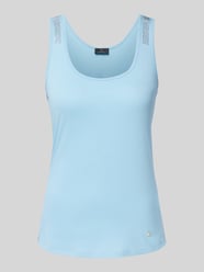 Tanktop mit Ziersteinbesatz von monari - 8