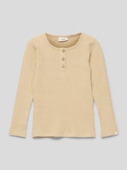 Longsleeve mit Label-Patch von Lil Atelier Beige - 26