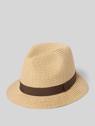 Hoed met structuurpatroon model 'TRILBY' van Müller Headwear Beige - 6