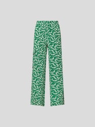 Seidenhose mit Allover-Muster von Victoria Beckham Grün - 16