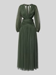 Abendkleid mit V-Ausschnitt und Cut Outs von LACE & BEADS - 4