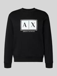 Bluza z nadrukiem z logo i okrągłym dekoltem od Armani Exchange - 16