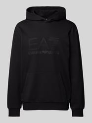 Hoodie mit Label-Print von EA7 Emporio Armani Schwarz - 19