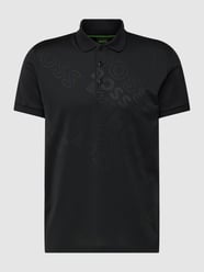 Poloshirt mit Logo-Print von BOSS Green Schwarz - 38