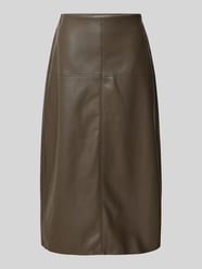 Midirok in leerlook met siernaden van Christian Berg Woman Selection - 19