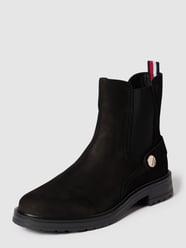 Chelsea boots met labeldetail, model 'COIN' van Tommy Hilfiger Zwart - 20