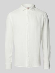 Regular fit linnen overhemd met kentkraag, model 'PAMPLONA' van MC2 Saint Barth - 41