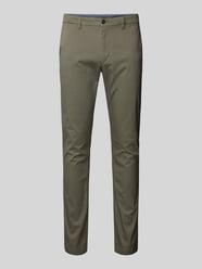 Slim Fit Chino mit Knopf- und Reißverschluss Modell 'BLEECKER' von Tommy Hilfiger Grau - 32