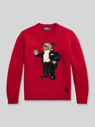 Regular Fit Pullover aus reiner Wolle mit Polo-Bear-Intarsie von Polo Ralph Lauren - 15