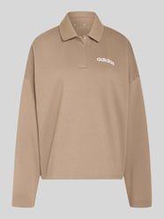 Sweatshirt mit Polokragen von adidas Sportswear Beige - 44