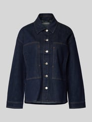 Regular fit jeansjack met platte kraag, model 'Jokina' van OPUS PANTS - 9