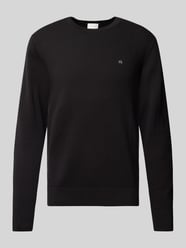 Gebreide pullover met labelstitching van CK Calvin Klein - 7