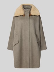 Loose Fit Wollmantel  abnehmbarem Teddykragen von Blonde No. 8 - 26