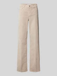 Flared Cordhose im 5-Pocket-Design Modell 'Lara' von Angels Beige - 24