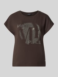 T-Shirt aus Viskose-Mix mit Ziersteinbesatz von monari - 44